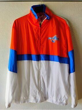 Space Jam Tune Squad Jacket Orange Blue White Colorblock